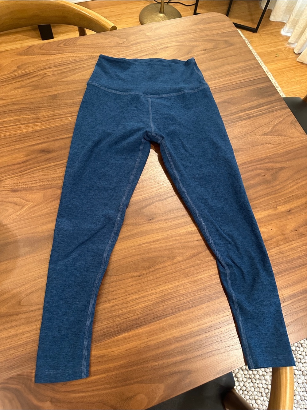 Beyond Yoga Girls Navy Blue High-Waist Leggings